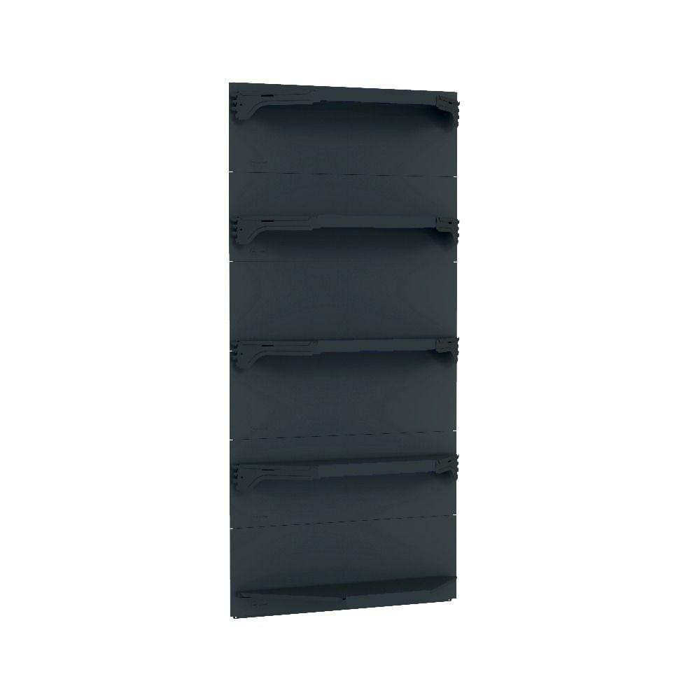 Kit 5 Bandejas Para Gondola Canto 170 Fit 40/60 Preto Sp Eti