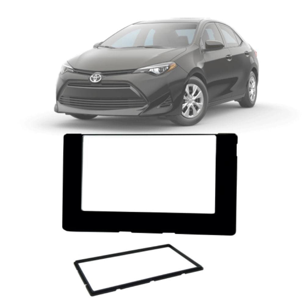 Moldura 2 Din Fiamon Toyota Corolla 2017-2019 Black Piano