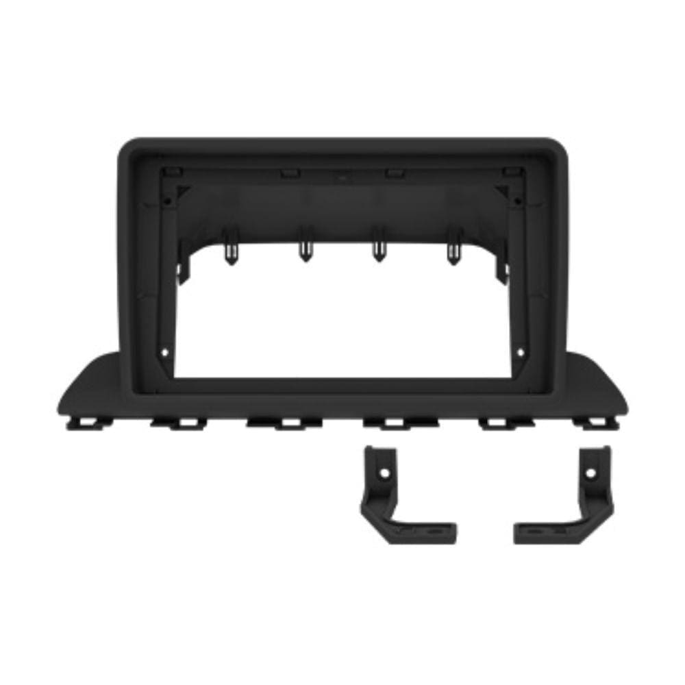 Moldura 9” Fiamon Hyundai HB20 2020 até 2021 Preto Fosco