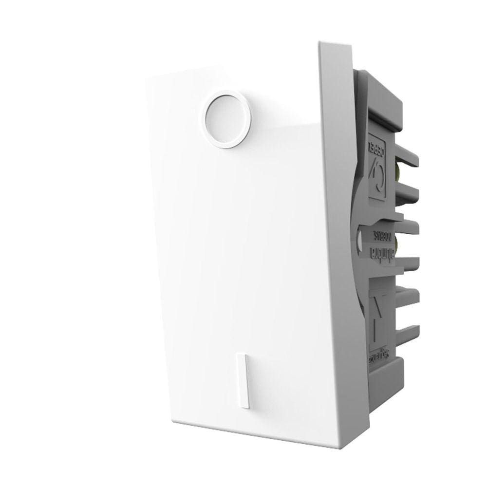 Módulo Interruptor bipolar paralelo 10A 250V~ Módulo Pro Alumbra Branco
