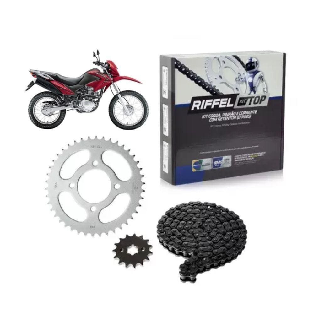 Kit Relação Transmissão Riffel Top 91089 NXR 150 Bros 2003-2015