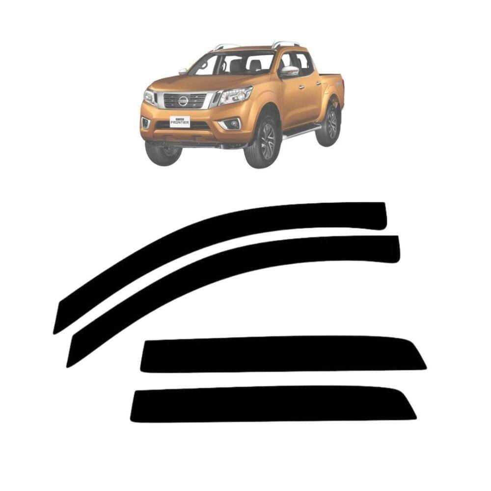 Calha de Chuva Fumê TG Poli Nissan Frontier 2017-2021