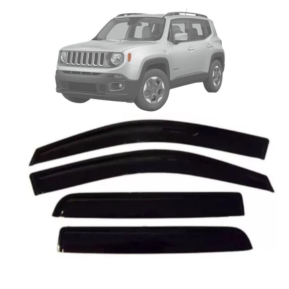 Calha de chuva fumê TG Poli Jeep Renegade 2015-2020 4 portas