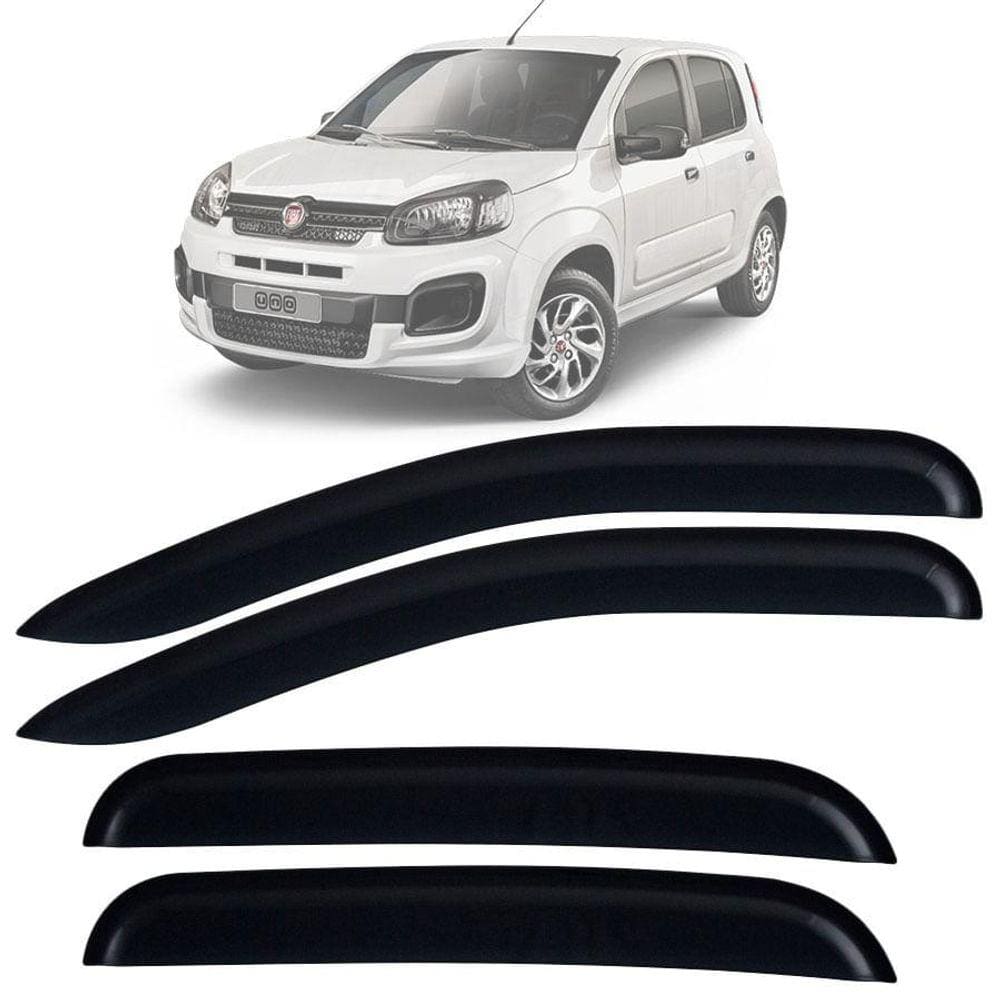 Calha de Chuva TG Poli Fiat Uno Evo 2010 2016 4 Portas