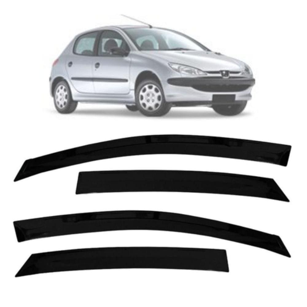 Calha de Chuva Fumê TG Poli Peugeot 206/207 2000 até 2015
