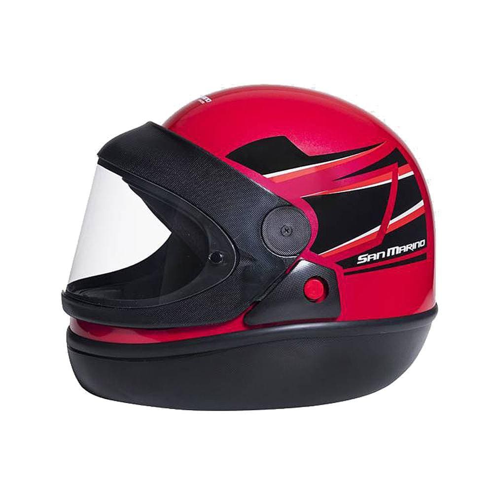 Capacete Integral Tittanium Vermelho Preto TAM 60