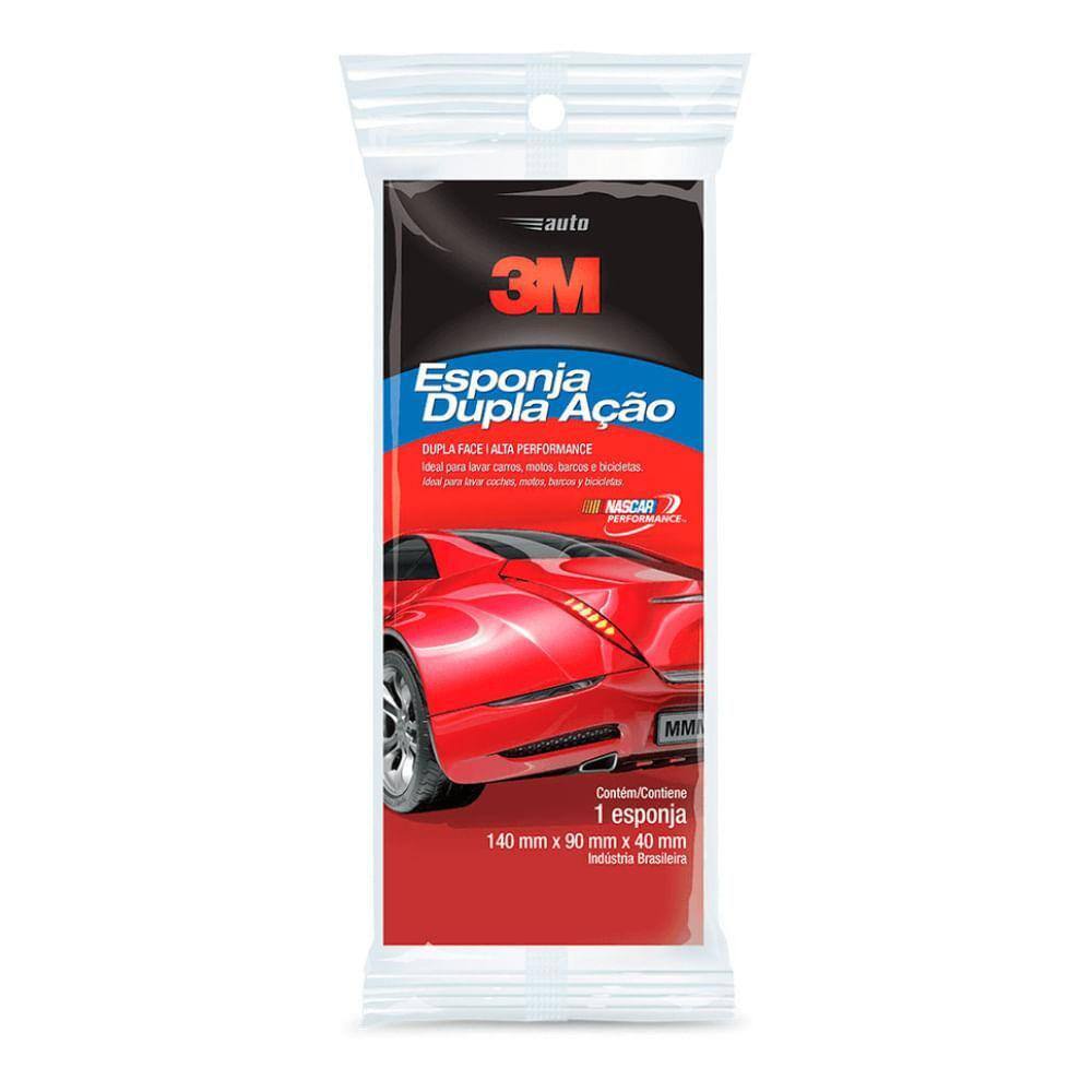 Esponja Dupla Ação para Carros Universal 3M 6 Unidades