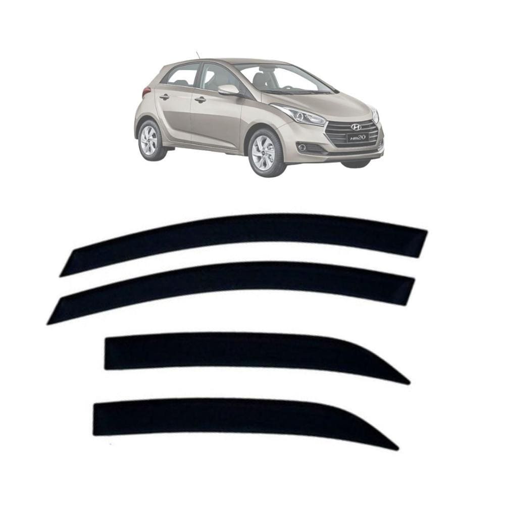 Calha de Chuva Fumê TG Poli Hyundai HB20 2012-2019