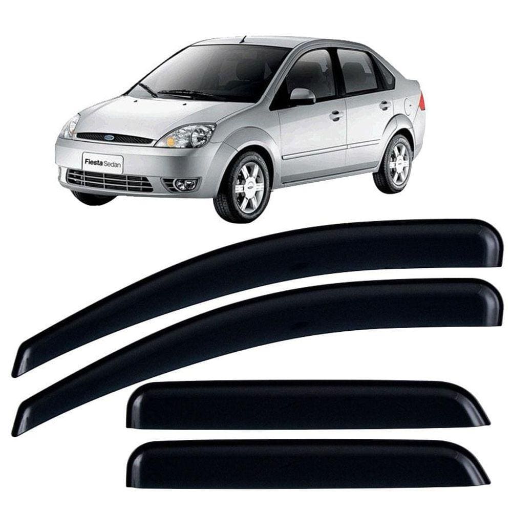 Calha de Chuva TG Poli Fiesta Street Hatch Sedan 02/11 4 Portas