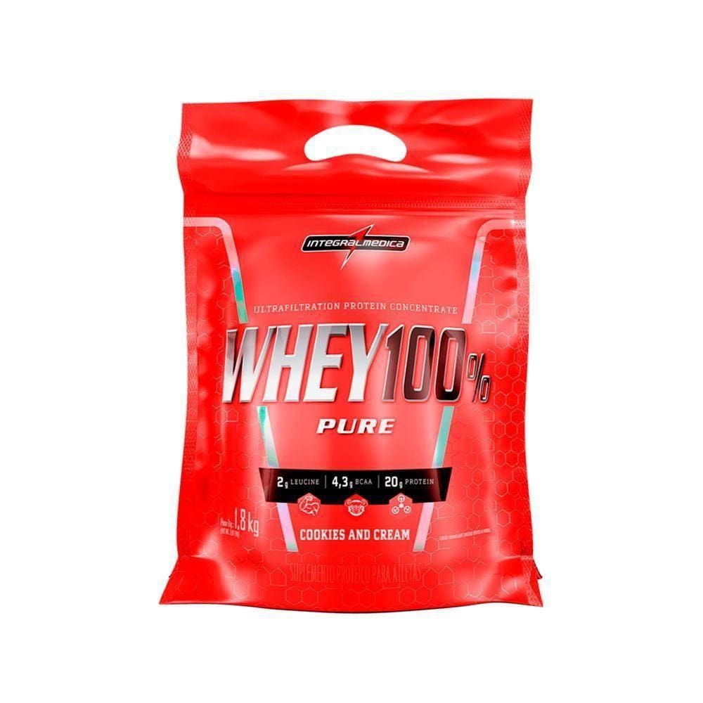 Whey 100% Pure 1,8kg Pouch Integralmedica-cookies And Cream