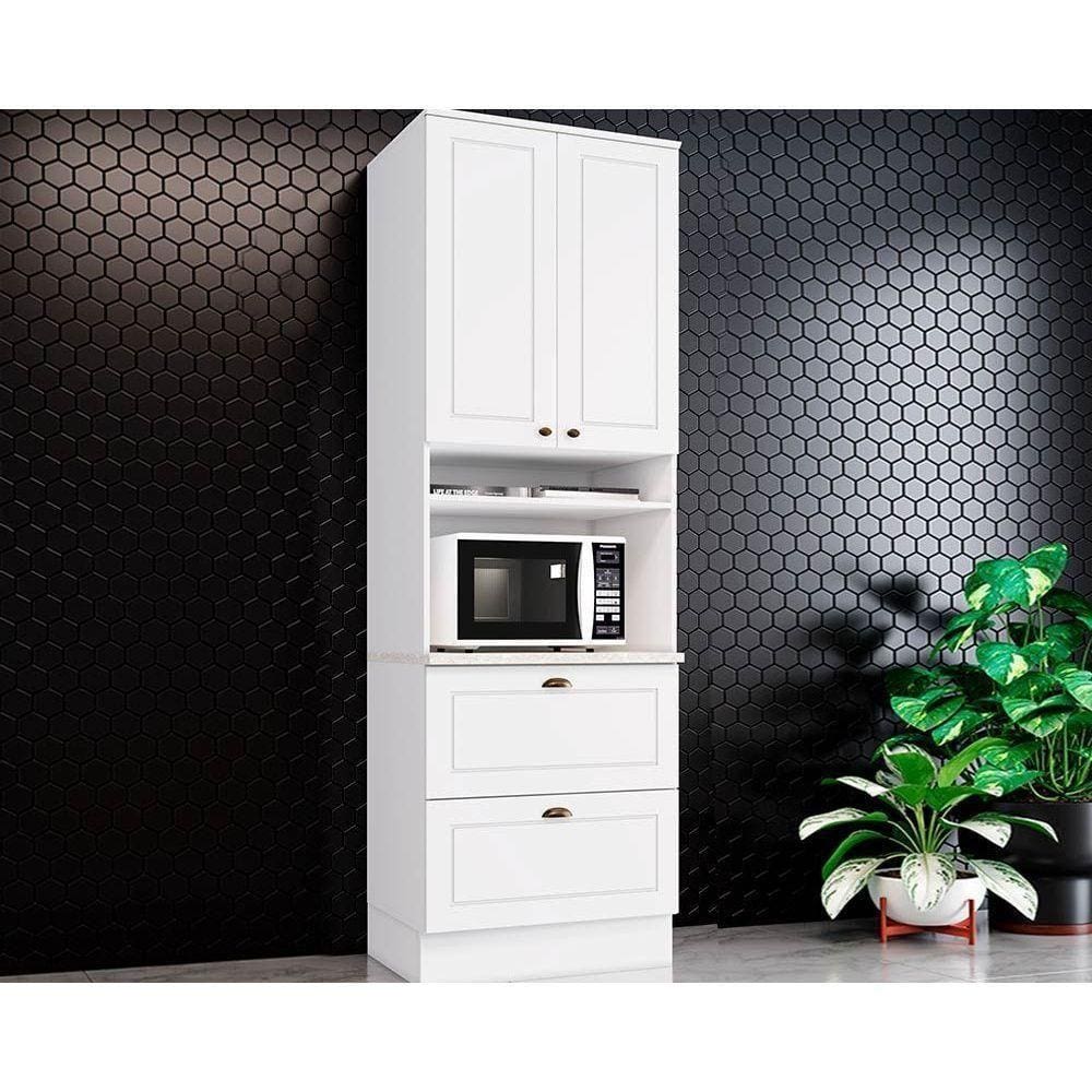 Paneleiro De Cozinha Americana C-1 Forno E 3 Portas C-1basculante 71x20cm Branco - Henn