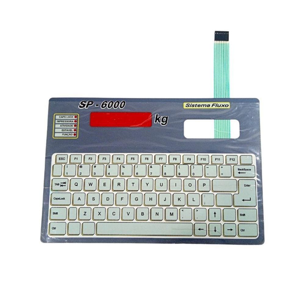 Teclado Balança Industrial Sp 6000 Fl Cinza - Cód 1232 (Pinado Fêmea)