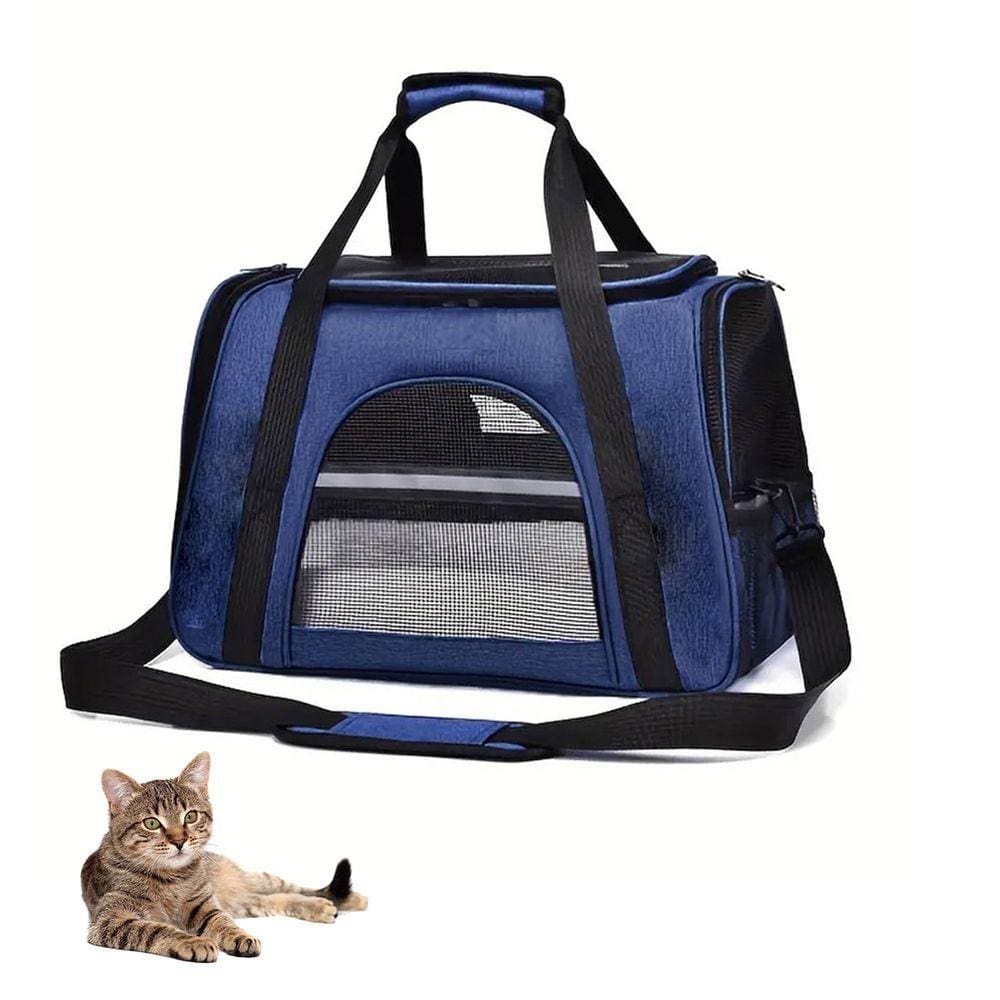 Bolsa Transporte Cachorro Gato Cachorro Pet Faixa Refletiva Pequeno Porte Viagem Passeio Carro Onibus Aviao
