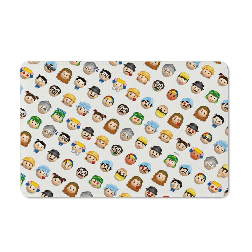 Tapete de Tecido Licenciado CHAVES - Emojis Branco