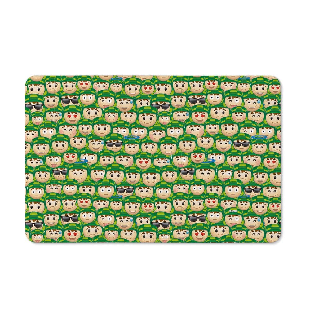 Tapete de Tecido Licenciado CHAVES - Emojis Verde