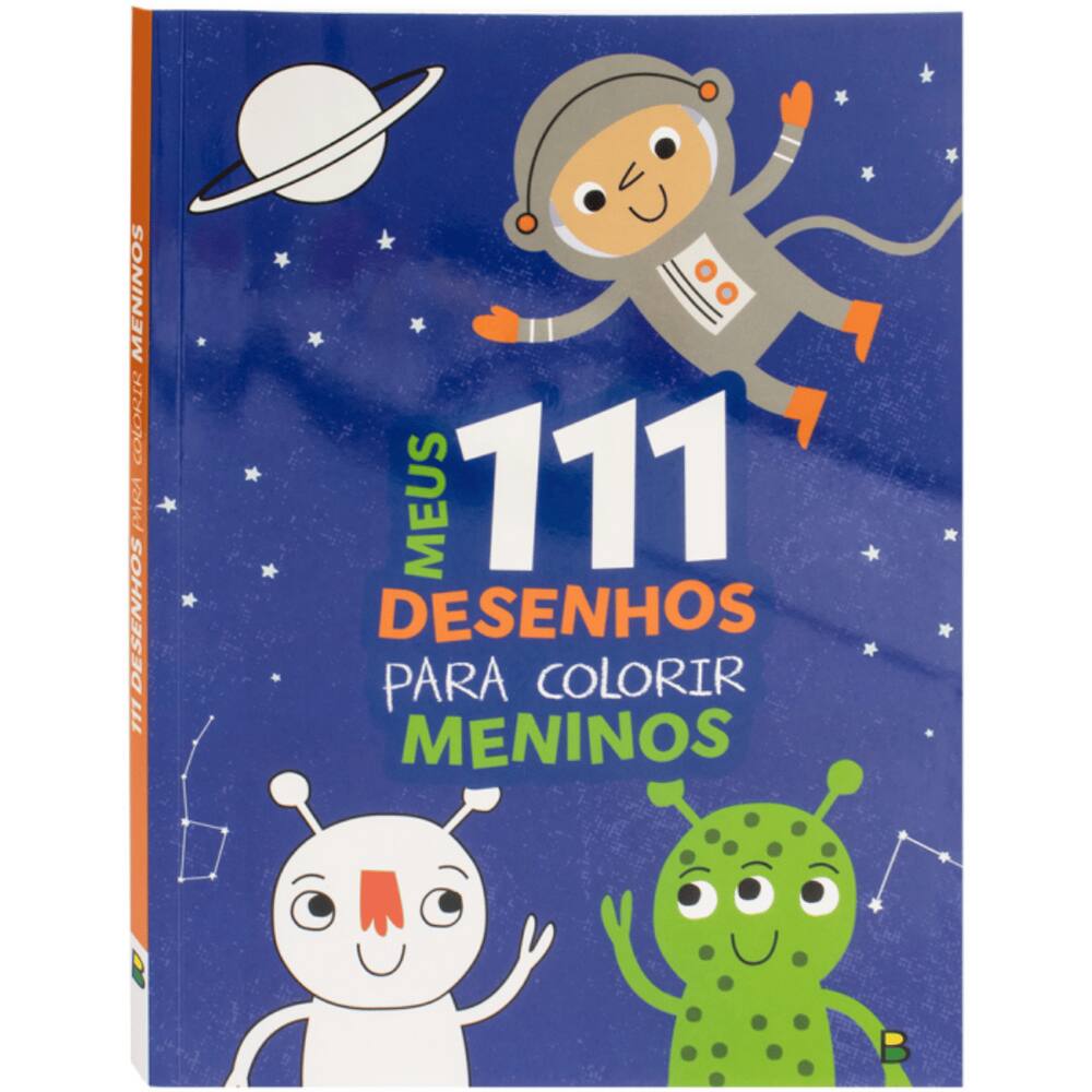 Livro Infantil Meus 111 Desenhos para Colorir: Meninos