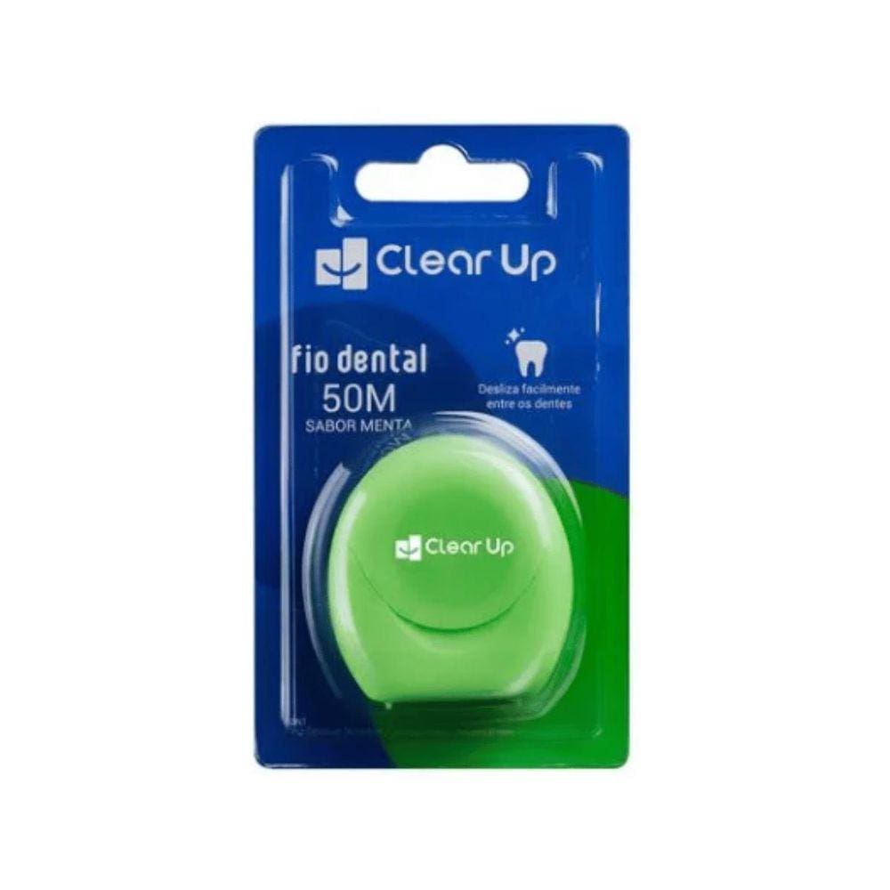 Fio Dental 50 Metros - Menta Clear Up - Multi Saúde 50M