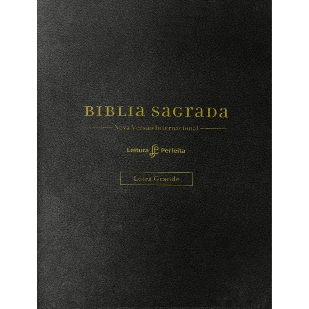 Biblia Nvi - Couro Soft, Preto, Letra Grande, Com Espaco Para Anotacoes, Leitura Perfeita