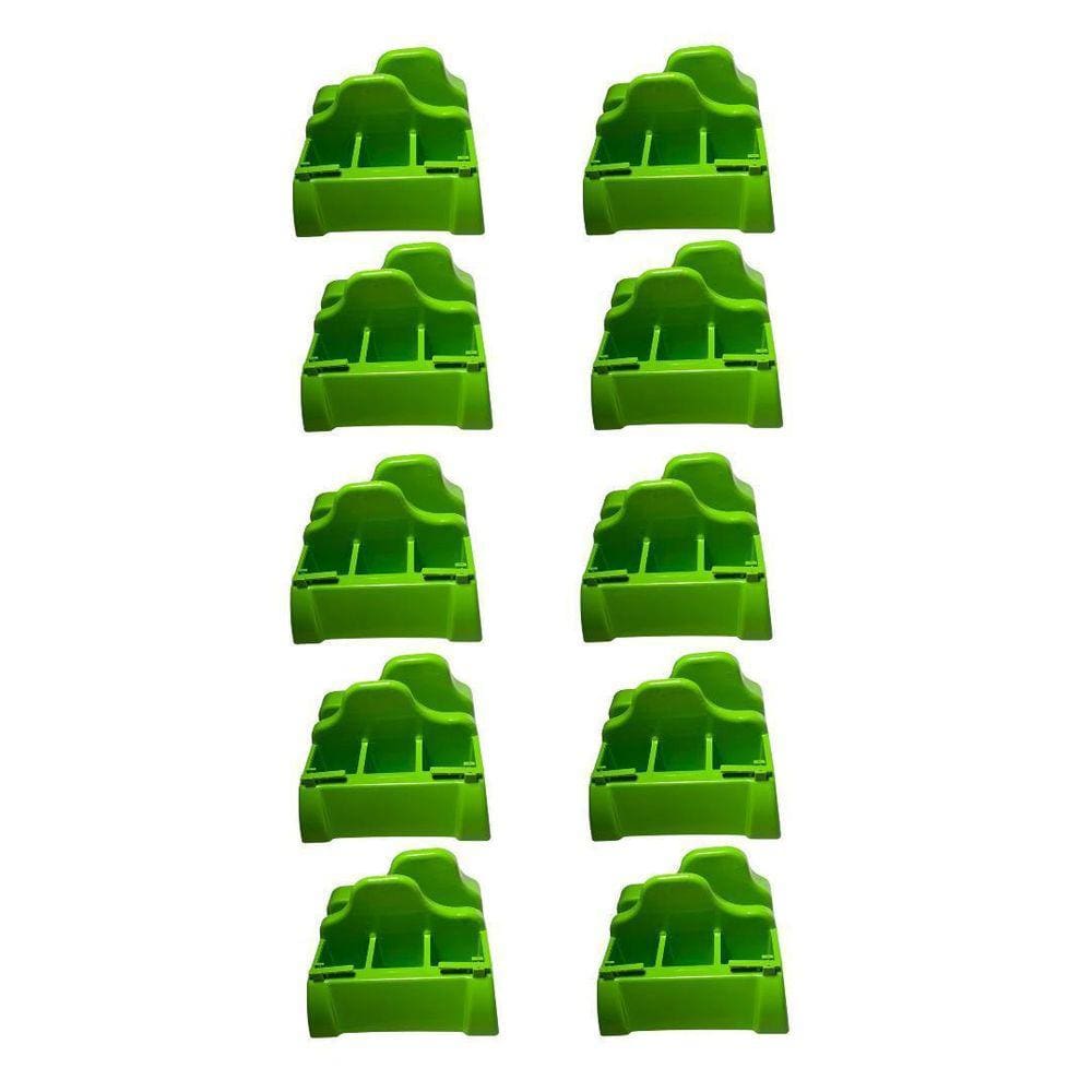 20 Porta Guardanapo Verde Com Furador Ideal Para Restaurantes