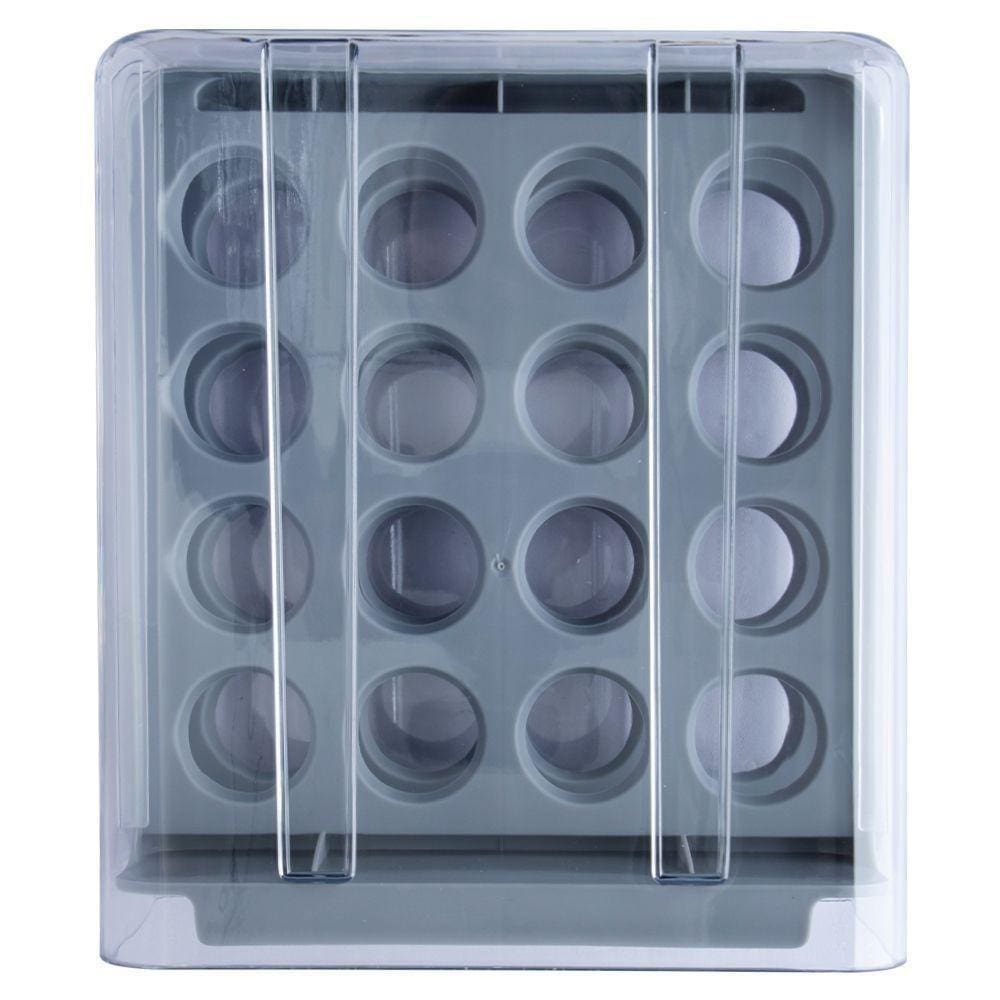 Gaveteiro Empilhável Porta Ovos Duplo 32 Ovos Cinza