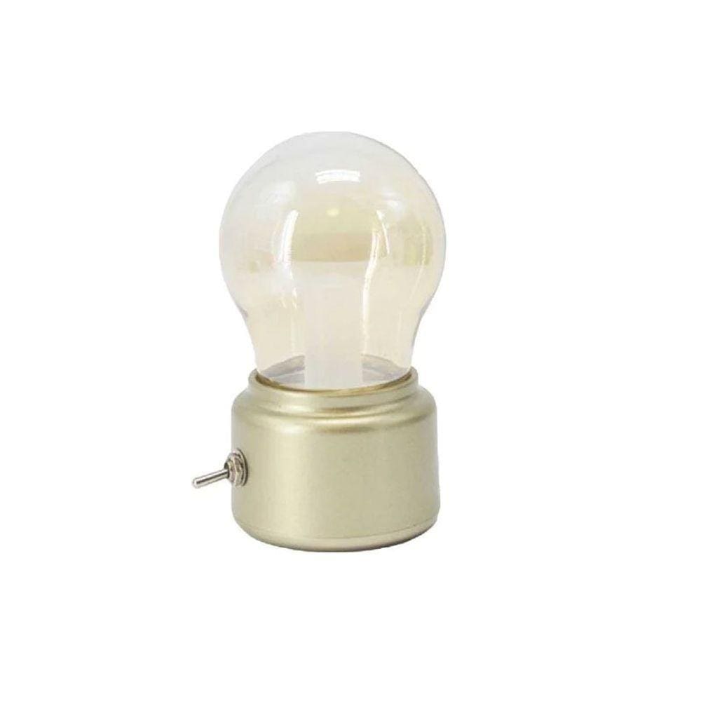 Luminária Lâmpada Decorativa Recarregável Via Usb Dourado