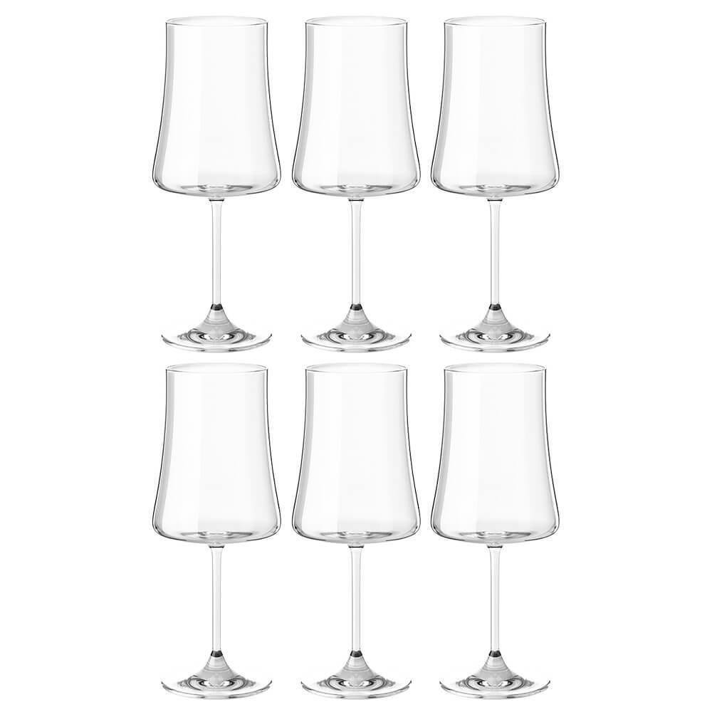 Taças Vinho E Água Cristal 460Ml Titânio Pleasure 6 Peças