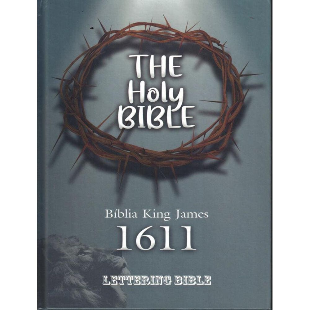 Biblia King James 1611 Ultrafina Lettering Bible - Coroa De Espinhos