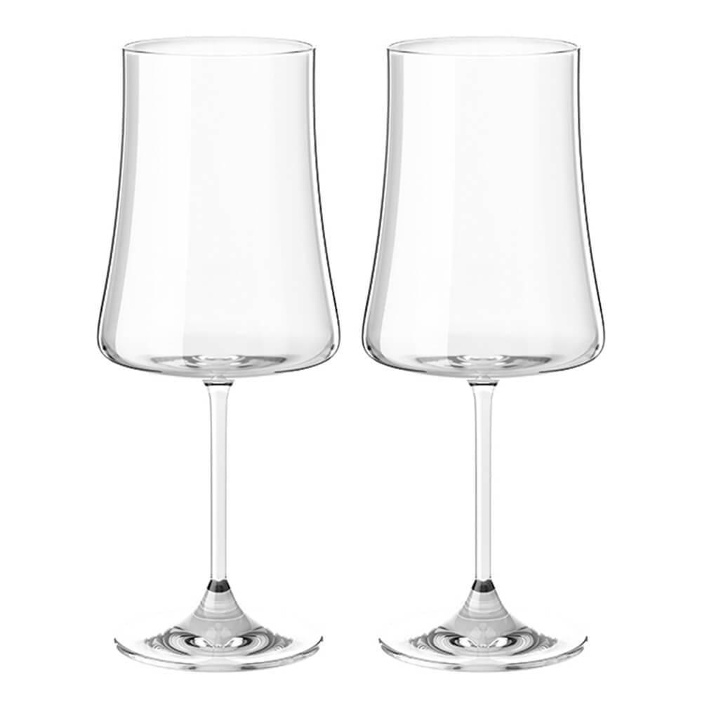 Taças de Vinho e Água Cristal 460ml Com Titânio Pleasure 2 peças - Haus Concept