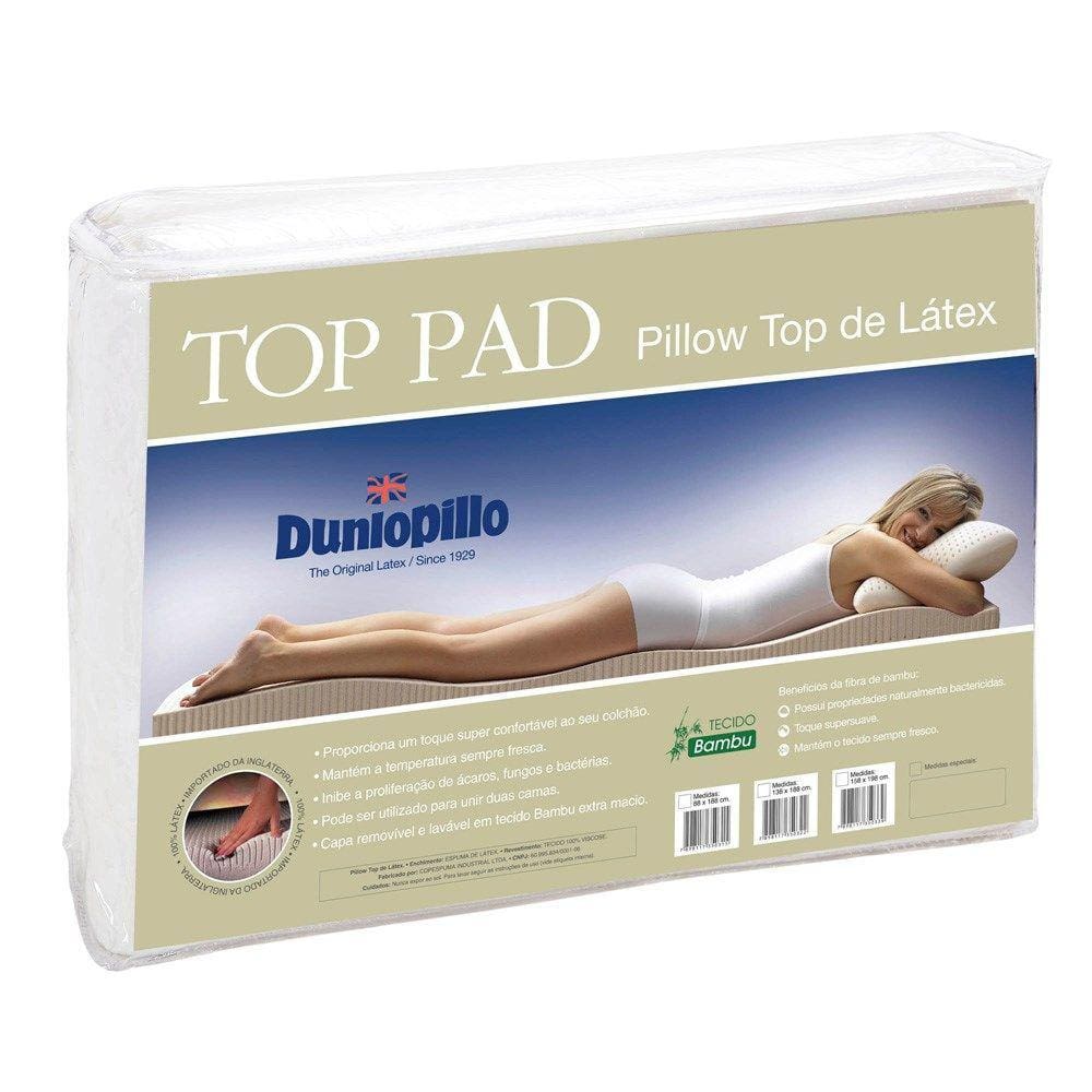 Pillow Top King Size Dunlopillo Top Pad - Pillow Top Látex - 193x203
