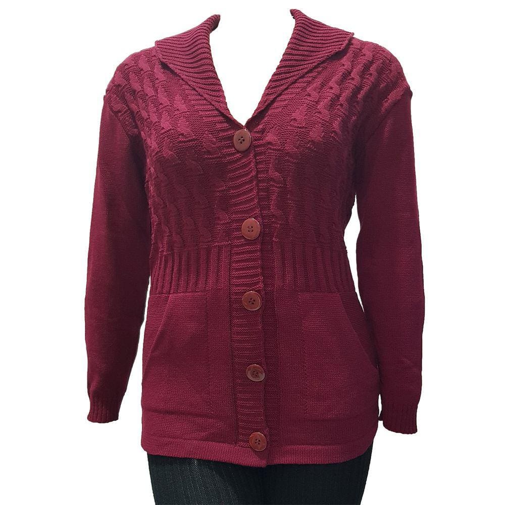 Casaco Tricot Feminino Folhas - Katlen Tricot