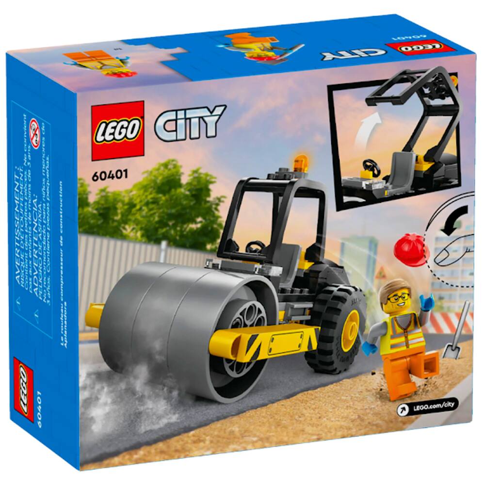 Lego City Rolo Compressor De Construção 60401