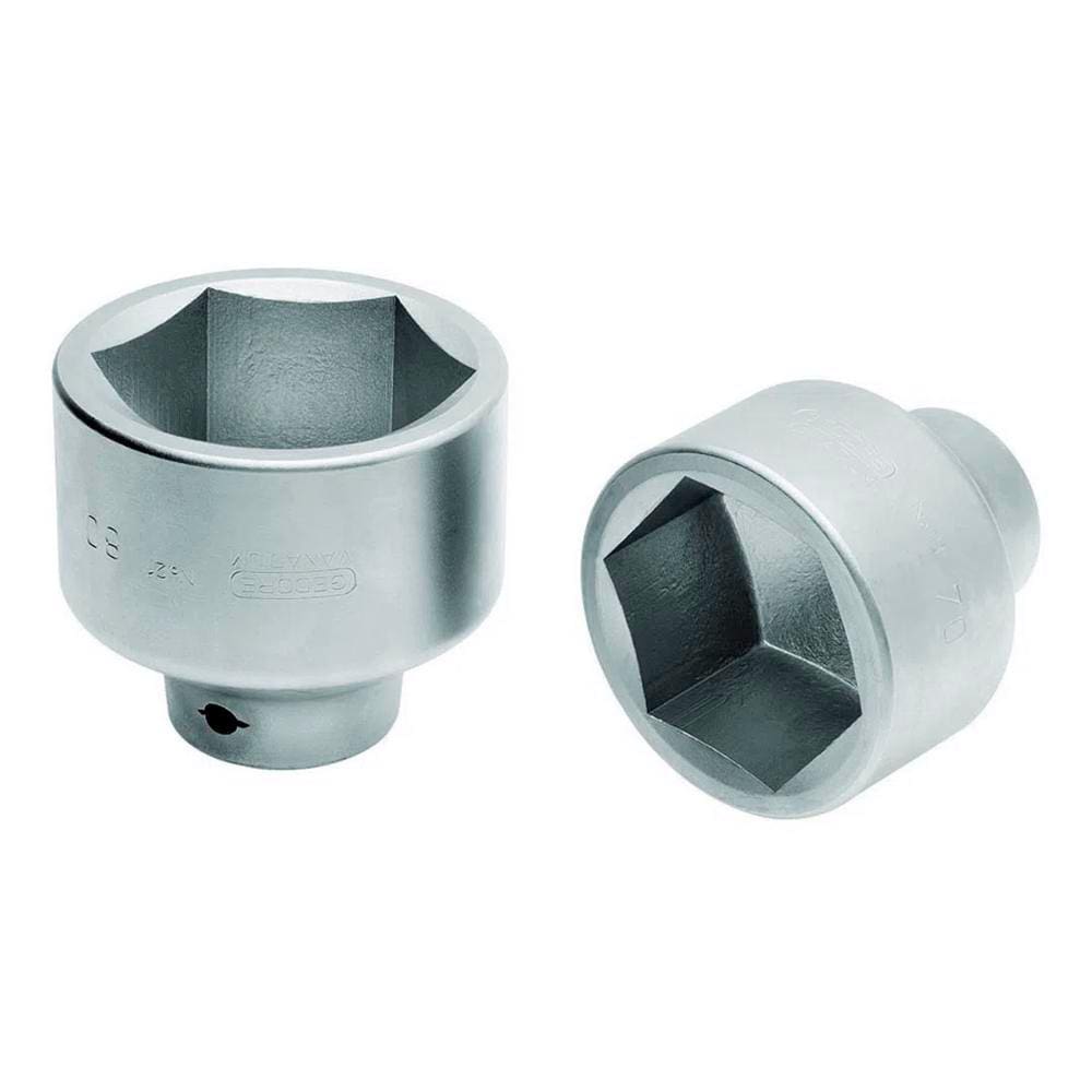 Soquete Sextavado Curto 70 MM Encaixe de 1" - Gedore 018008