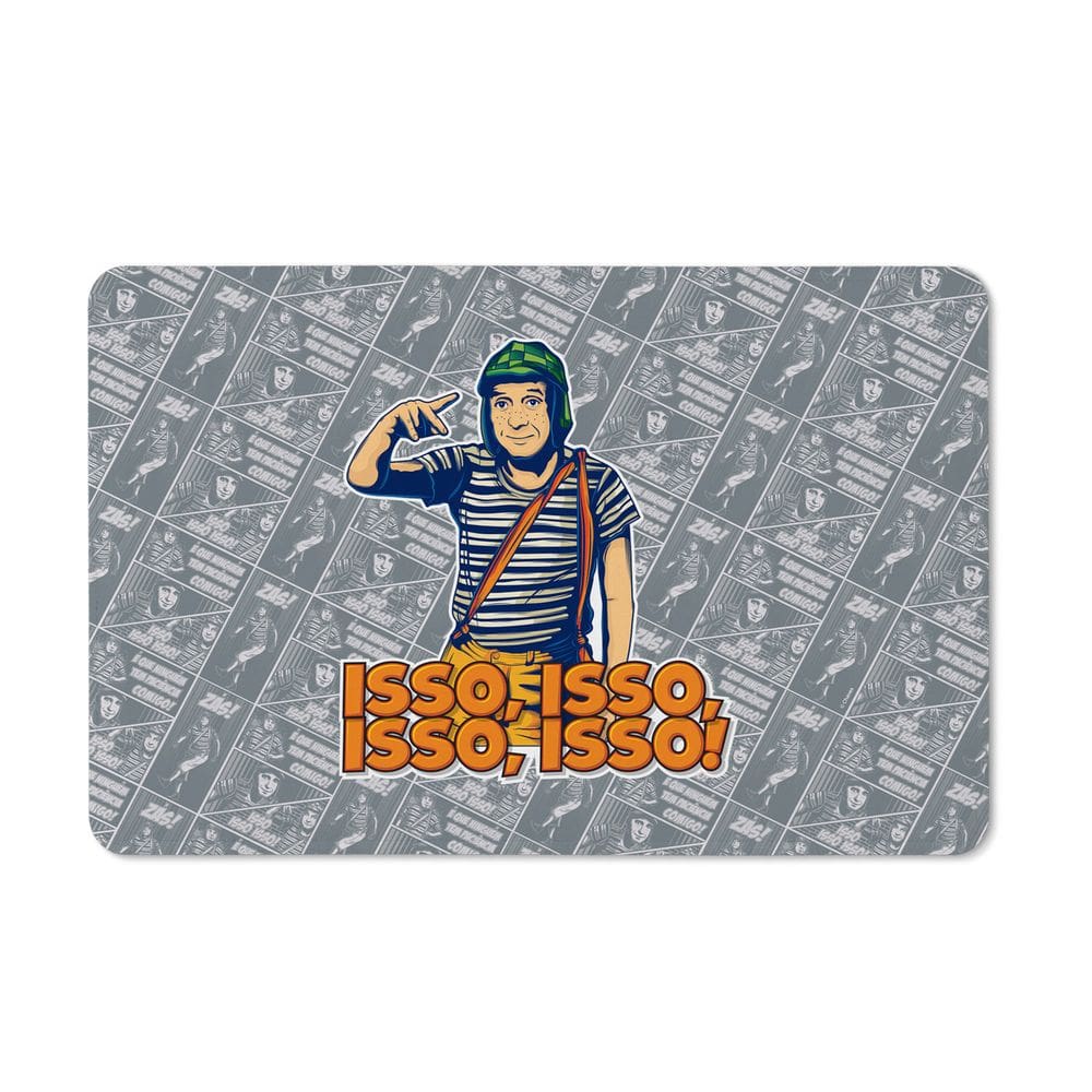 Tapete de Tecido Licenciado CHAVES - Isso, Isso, Isso - cinza