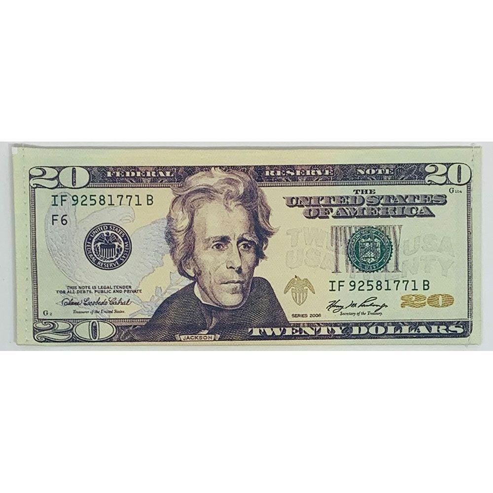 Carteira Slim Dinheiro Nota De Dólar Cédula De 20