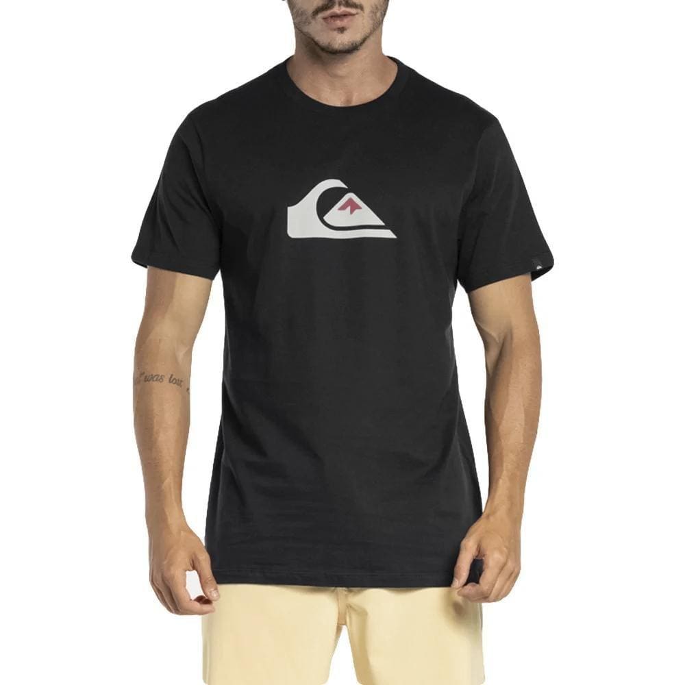 Camiseta Quiksilver Comp Logo WT24 Masculina Preto