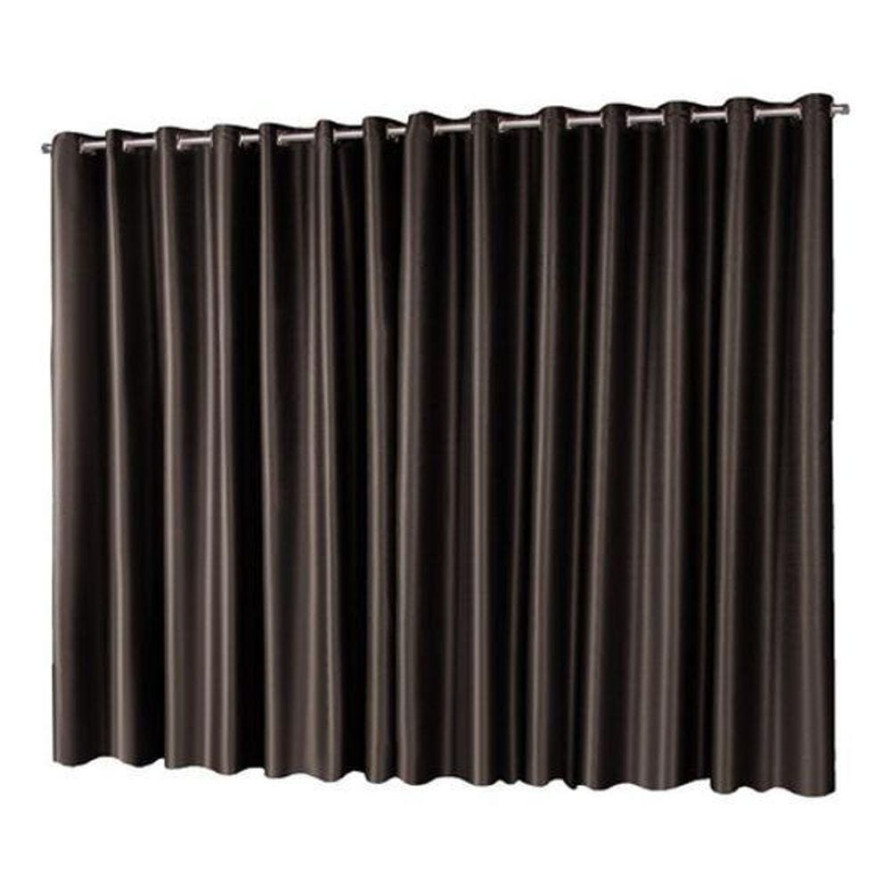Cortina Tecido Blackout Toque De Seda 4,00M X 2,60M - Tabaco