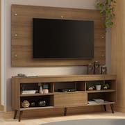 Rack com Painel para TV até 65 Polegadas com Pés Rustic Detroit Madesa