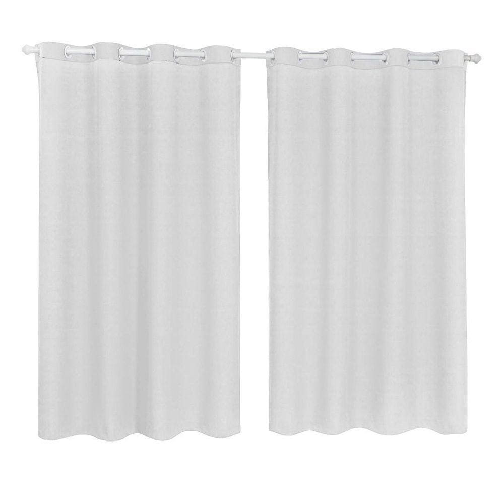 Cortina Tecido Oxford Sala Quarto 2,80 X 2,50 - Branco