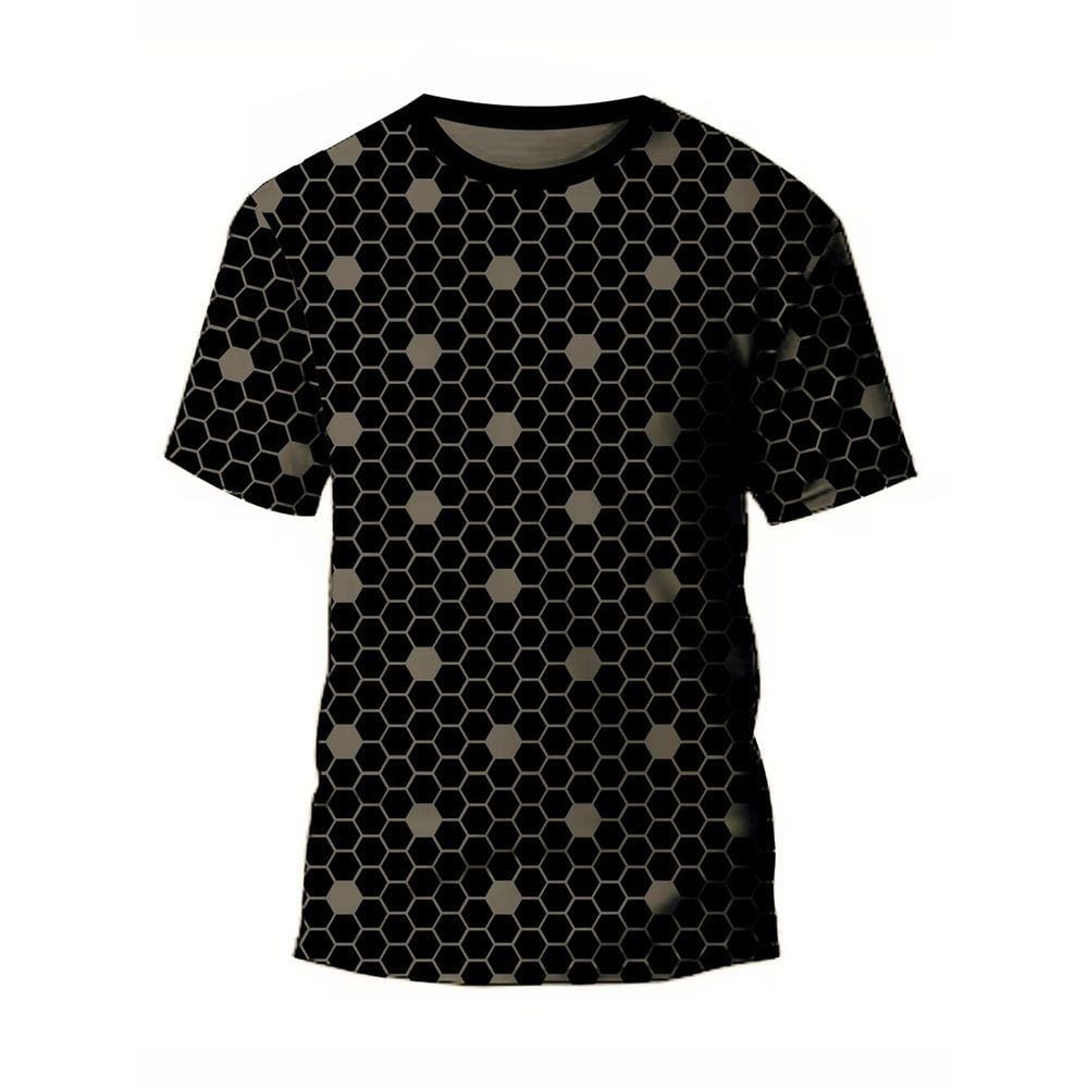 Camiseta Adulta Esportiva Malha Dry Preto com Cinza