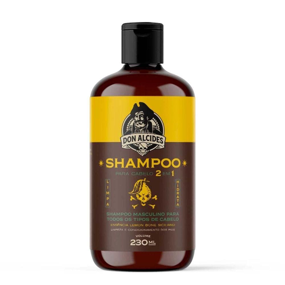 Shampoo Para Cabelo 2 Em 1 Lemon Bone 230Ml Don Alcides