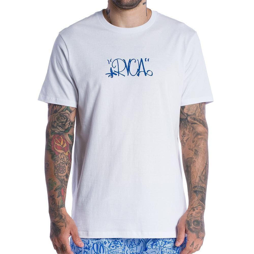 Camiseta RVCA TC Heads SM24 Masculina Branco