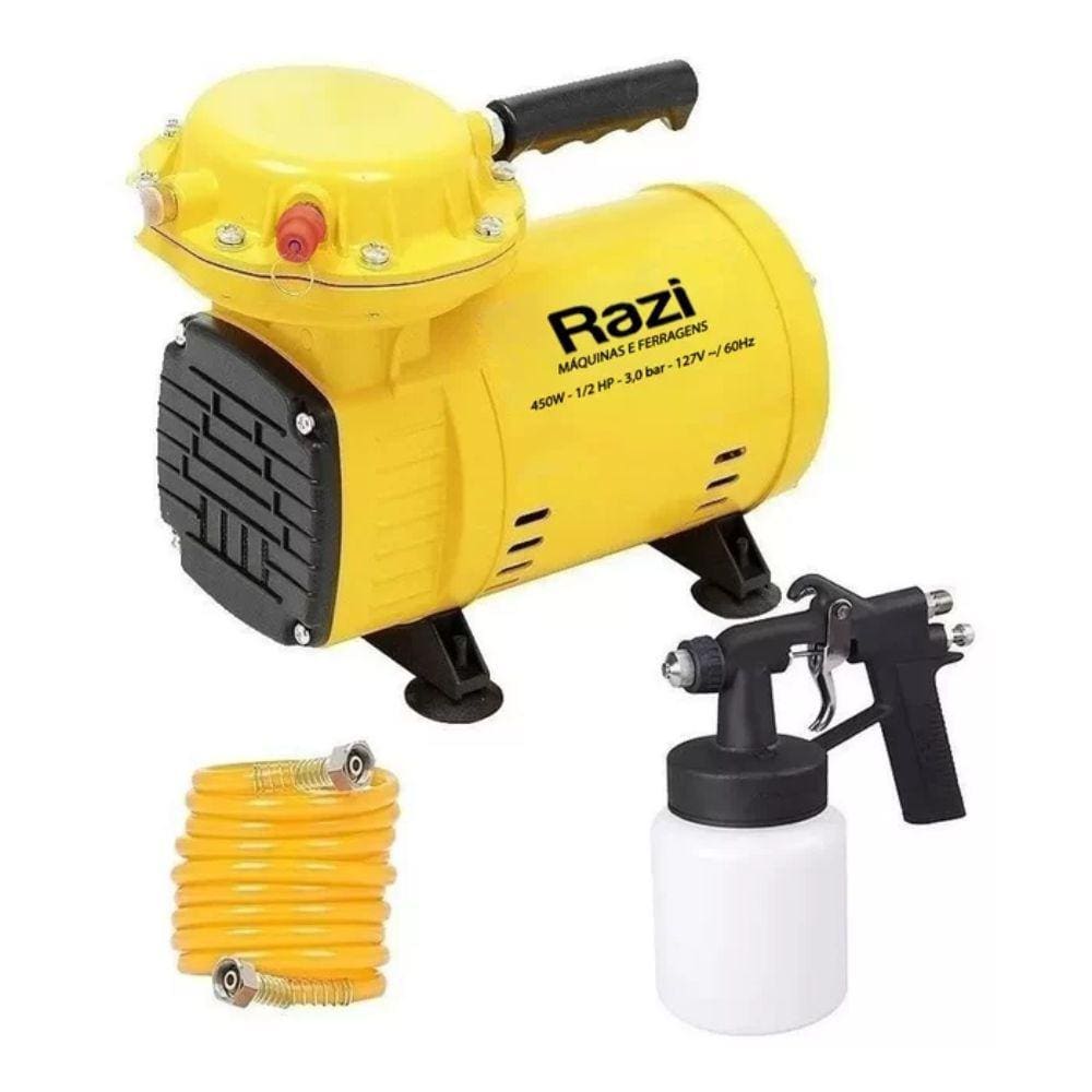 Compressor de Ar Direto 0,5cv 450w Bivolt Razi