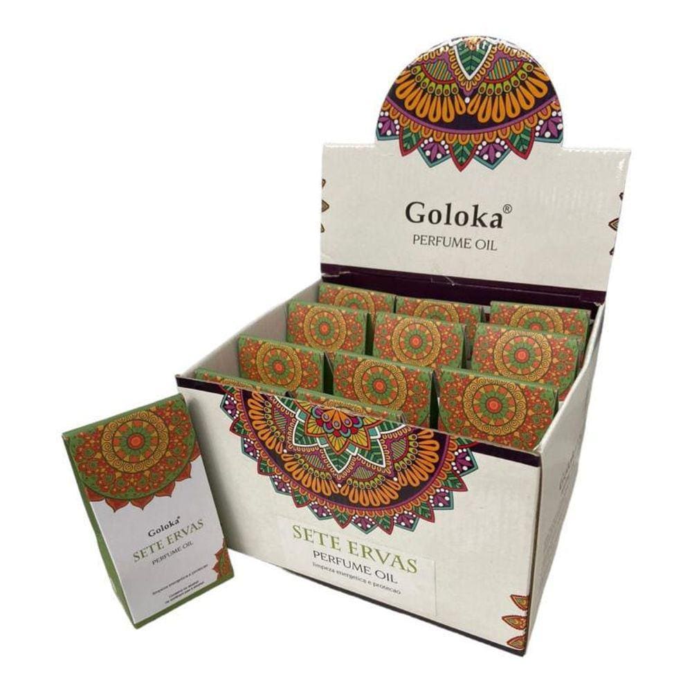 Óleo Perfumado Goloka Sete Ervas 10 Ml Cx C12