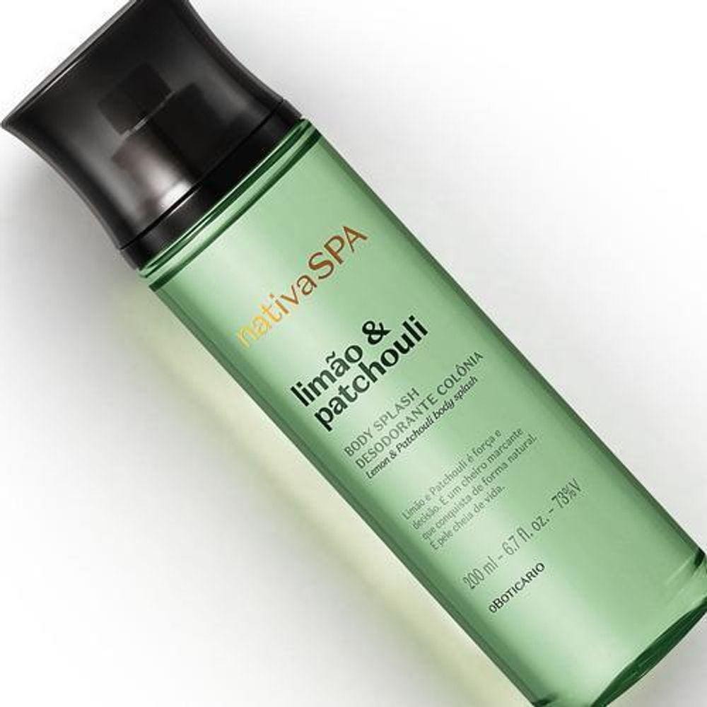 Colônia Body Splash Nativa Spa Limão E Patchouli, 200Ml