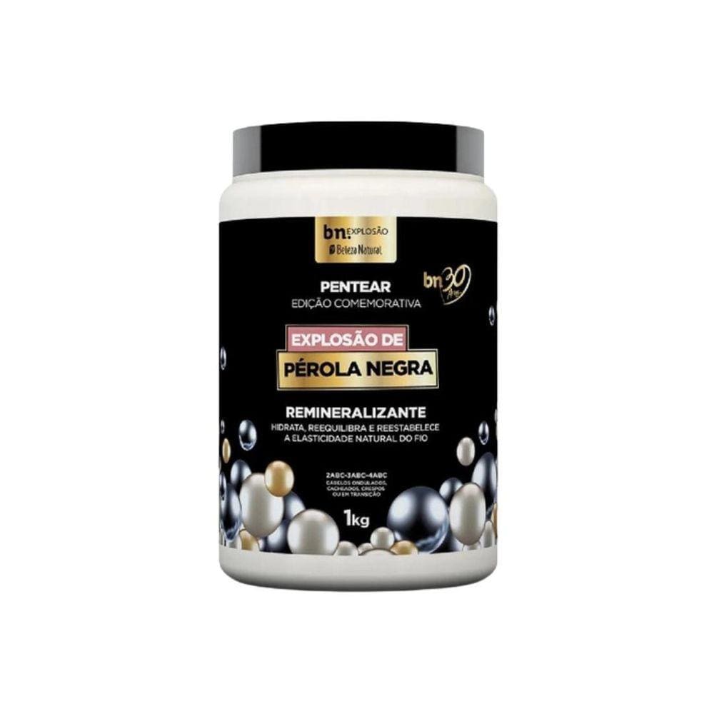 Creme Para Pentear Beleza Natural 1Kg Explosao Perola Negra