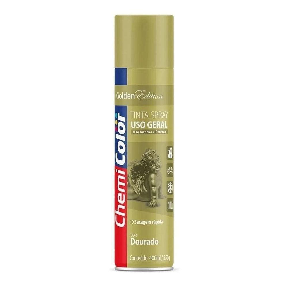 Spray uso geral dourado 400 ml | chemicolor