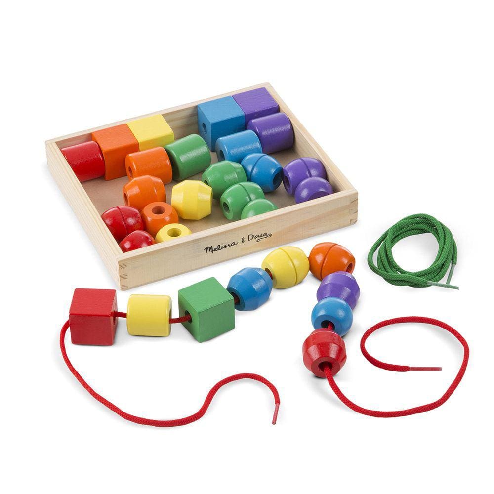 Brinquedo educativo Melissa & Doug Primary Lacing Beads