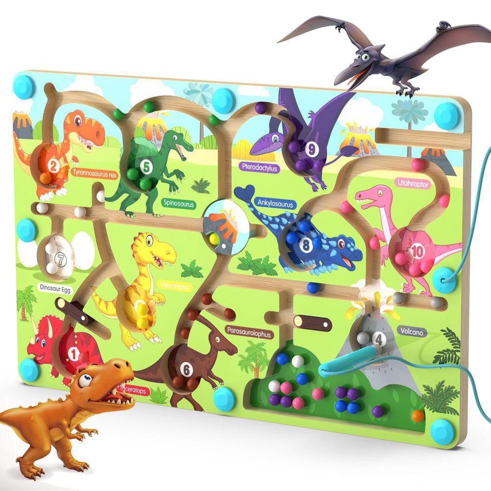 Magnetic Color and Number Maze Airbition Dinosaur 3+ Years