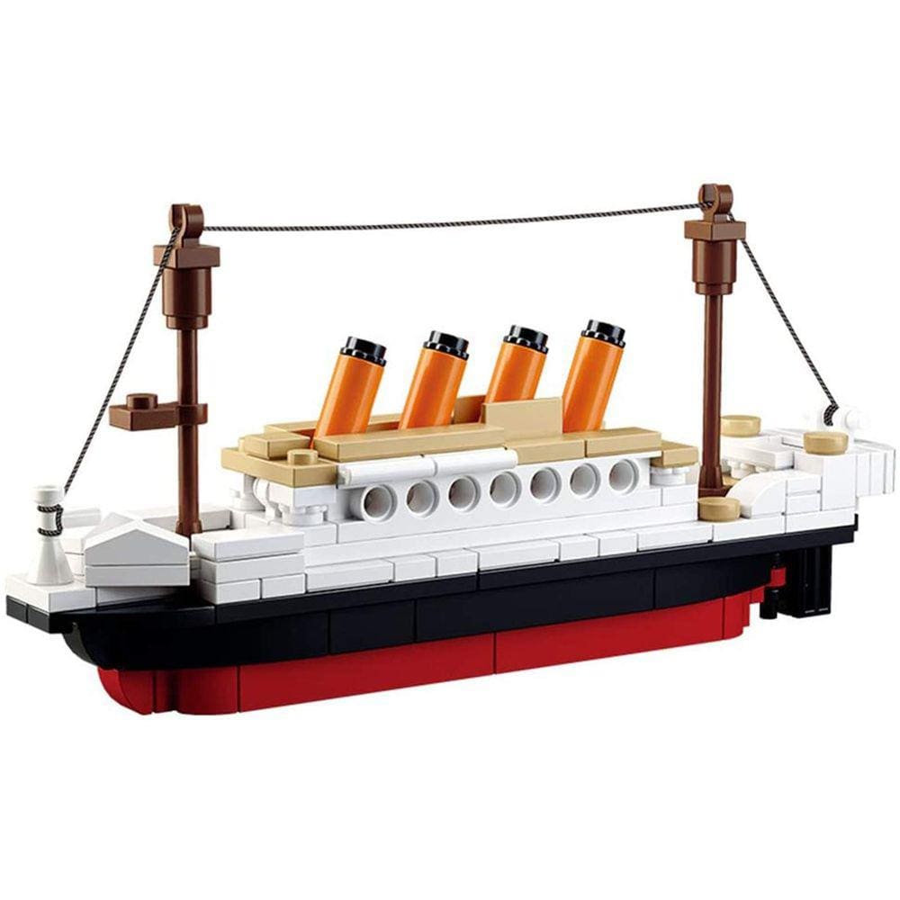 Blocos de construção SusenGo Titanic ShipBoat, modelo 3D, 194 peças