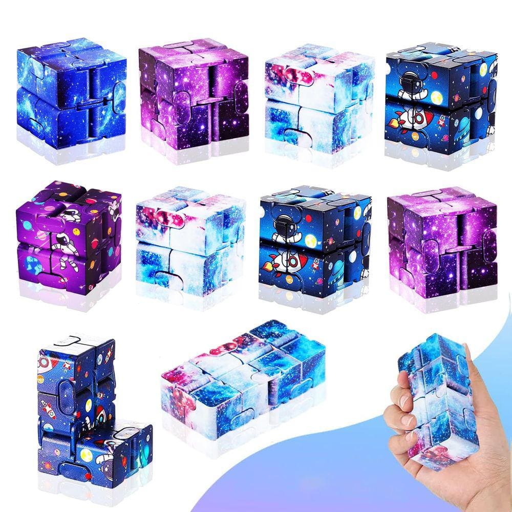 Brinquedo Fidget MEZHOBBY Galaxy Infinity Cube 12 peças
